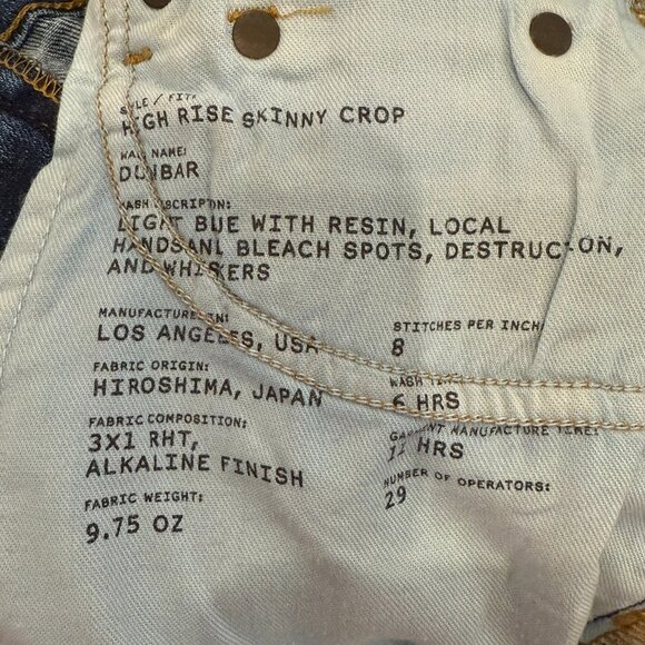 The Castings High-Rise Skinny Crop Denim - Picture 5 of 8